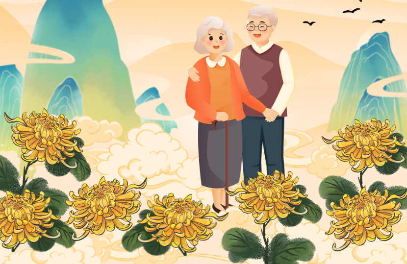 金秋重阳暖意浓——北京十二中多形式敬老情系退休教师